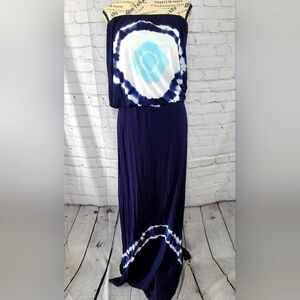 Young Fabulous and Broke Sleeveless tie dye maxi dress size small